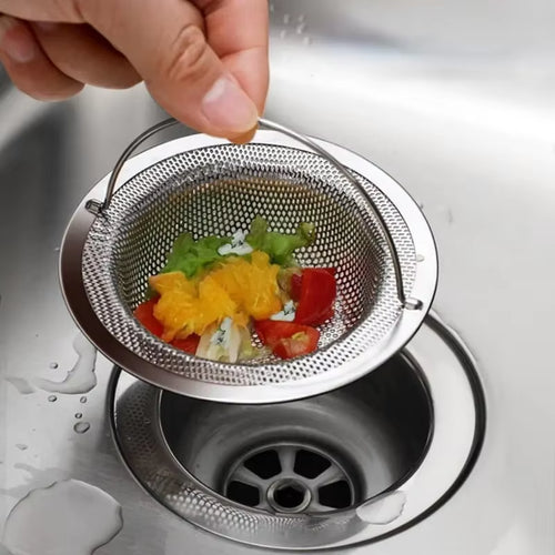 1/2Pcs Stainless Steel Kitchen Sink Filter, Garbage Food Residue/Hair Catcher, Keep Your Bathtub